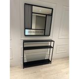 Z Design Home 90 cm Ayna, 100X20X90 cm Dresuar Zdesıgnhome - Siyah