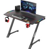 Z Design TM-Z-1060-RGB Karbon Fiber Rgb Gaming (Oyuncu) Masası - Ahşap - Bej - Siyah