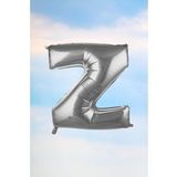 Z Harfi Gümüş Folyo Balon 100 Cm 40 İnç 1 Metre Silver