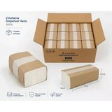Z Katlama Dispenser Havlu 100'Lü – 1 Kolide 12 Paket – Z Katlı Kağıt Havlu