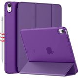 Z-Mobile iPad 10. Nesil 11. Nesil A16 2022 - 2025 10.9" Uyumlu Tablet Kılıfı Yatay Dikey Standlı Flip Smart Uyku Modlu Arkası Sert - Renk - Mor