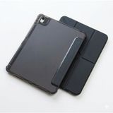 Z-Mobile iPad Air 11" M4 2026/M3 2025/M2 2024 Uyumlu Kapaklı Standlı Kılıf Kalem Bölmeli Darbelere Dayanıklı Tablet Kılıfı - Siyah