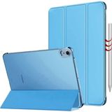 Z-Mobile iPad Air 11" M4 2026/M3 2025/M2 2024 Uyumlu Kılıf 360 Dönen Yatay Dikey Standlı Kalem Bölmeli Tablet Kılıfı Darbelere Dayanıklı - Mavi