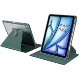Z-Mobile iPad Air 11" M4 2026/M3 2025/M2 2024 Uyumlu Kılıf 360 Dönen Yatay Dikey Standlı Kalem Bölmeli Tablet Kılıfı Darbelere Dayanıklı - Yeşil