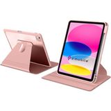 Z-Mobile iPad Air 13" M4 M3 M2 Uyumlu Kılıf 360 Dönen Yatay Dikey Standlı Kalemlik Bölmeli Tablet Kılıfı Darbelere Dayanıklı - Pembe - iPad Air 13 inç