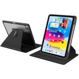 Z-Mobile iPad Air 13" M4 M3 M2 Uyumlu Kılıf 360 Dönen Yatay Dikey Standlı Kalemlik Bölmeli Tablet Kılıfı Darbelere Dayanıklı - Siyah - iPad Air 13 inç