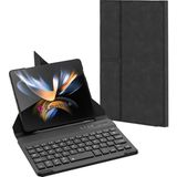 Z-Mobile Samsung Galaxy Z Fold 8 7 6 5 Uyumlu Klavye Standlı Bluetooth Klavyeli Kılıf Kalem Bölmeli Manyetik Kapak - Renk - Siyah