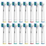 Z-VAPRESS Oral-B ile Uyumlu Elektrikli Diş Fırçası Yedek Başlıkları Hassas Temiz Yumuşak Kıl Değiştirmeler Fırça Başlıkları 16 Paket