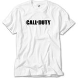 Z Zeplin Call Of Duty Black Text Beyaz Tişört - 2XL