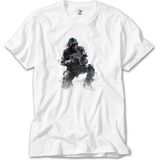 Z Zeplin Call Of Duty Combatant Beyaz Tişört - XL