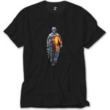 Z Zeplin Call Of Duty Skull Warrior Siyah Tişört - 2XL