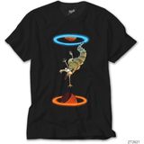 Z Zeplin Captain America Mjolnir And Shield Siyah Tişört - 2XL