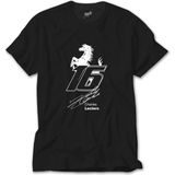 Z Zeplin Charles Leclerc Ferrari Siyah Tişört - XS