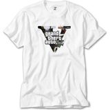Z Zeplin Grand Theft Auto Five Beyaz Tişört - 5XL