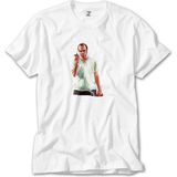 Z Zeplin Gta Conspirator Beyaz Tişört - 5XL