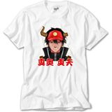 Z Zeplin Hataraku Maou Sama Sadao Maou Beyaz Tişört - 5XL