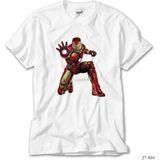 Z Zeplin Iron Man Age Of Ultron Beyaz Tişört - 5XL
