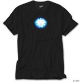 Z Zeplin Iron Man Arc Reactor Siyah Tişört - 2XL