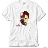 Z Zeplin Iron Man Tony Stark Beyaz Tişört - XS