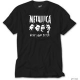 Z Zeplin Metallica Aint Your Bitch Siyah Tişört - 5XL