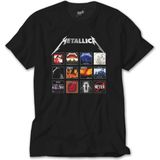Z Zeplin Metallica Album Covers Siyah Tişört - XL