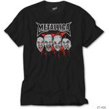 Z Zeplin Metallica Group Bloody Siyah Tişört
