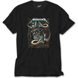 Z Zeplin Metallica Kurukafa Yılan Siyah Tişört - 5XL