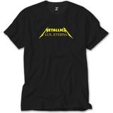 Z Zeplin Metallica Lux Æterna Text Siyah Tişört