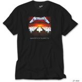 Z Zeplin Metallica Master Of Puppets Siyah Tişört