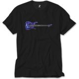 Z Zeplin Metallica Ride The Lightning Guitar Siyah Tişört - XS