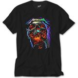 Z Zeplin Metallica Skull Guitar Siyah Tişört