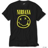 Z Zeplin Nirvana Logo Siyah Tişört - 4XL
