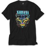 Z Zeplin Nirvana Poster Siyah Tişört - M