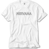 Z Zeplin Nirvana Yazı Beyaz Tişört - 3XL