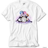 Z Zeplin Re Zero Rem And Ram Beyaz Tişört - XS