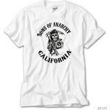Z Zeplin Sons Of Anarchy California Beyaz Tişört - 3XL