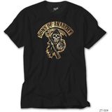 Z Zeplin Sons Of Anarchy Gold Siyah Tişört - M