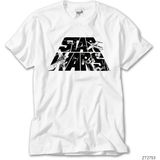 Z Zeplin Star Wars Logo 3 Beyaz Tişört - XL