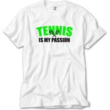 Z Zeplin Tennis Is My Passion Beyaz Tişört - 5XL
