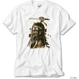 Z Zeplin The Walking Dead Michonne Beyaz Tişört - 4XL