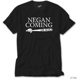 Z Zeplin The Walking Dead Negan Is Coming Siyah Tişört