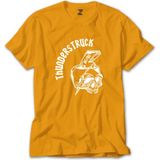 Z zepplin Ac Dc Thunderstuck Skull Sarı T-Shirt - 2XL