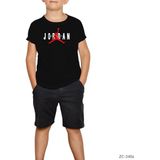 Z zepplin Air Jordan Classic Siyah Çocuk T-Shirt - 3 - 4 Yaş