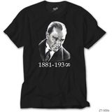 Z zepplin Atatürk Siyah Tişört - XS