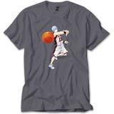 Z zepplin Baller Blue Anime Pass Gri Tişört - XL