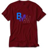 Z zepplin Bmw Colourful Logo Kırmızı Tişört - 4XL