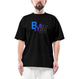 Z zepplin Bmw Colourful Logo Oversize Siyah Tişört - 2XL