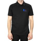 Z zepplin Bmw Colourful Logo Polo Yaka Renkli Tişört - Siyah