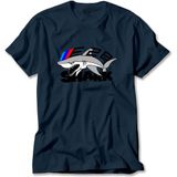 Z zepplin Bmw E28 Shark Lacivert Tişört - 5XL