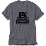 Z zepplin Bmw E30 Sketch Gri Tişört - XL